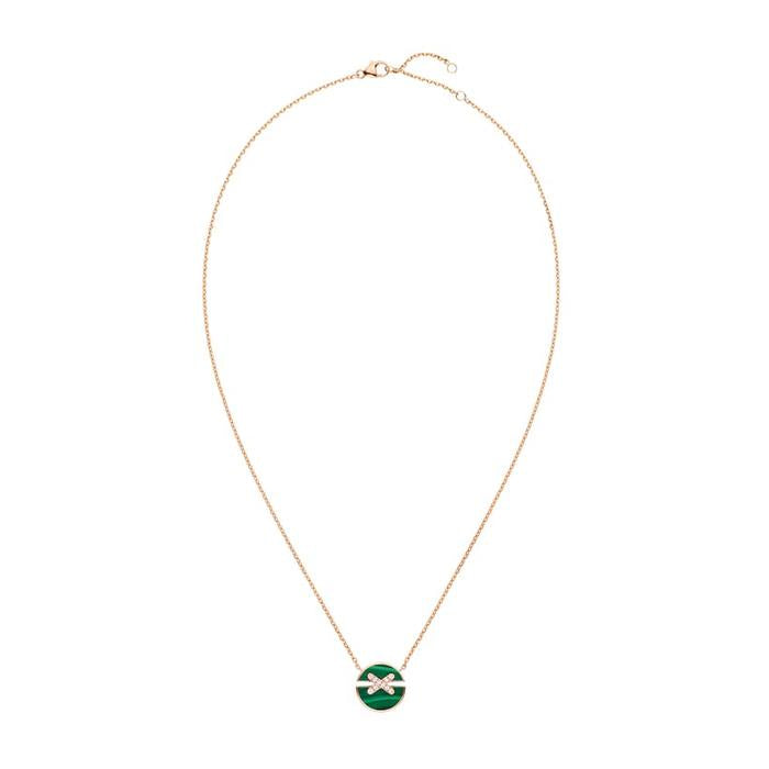 Jeux de Lien Malachite small pendant 18k Chaumet-Diamond Jewelry