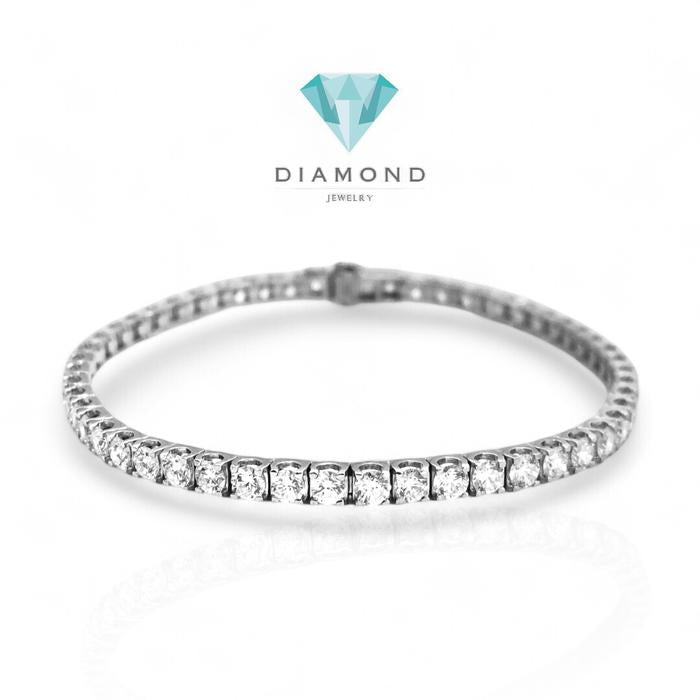 Tennis Bracelet diamond 18K/gelang berlian diamond natural tennis
