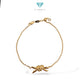Gold Ribbon Bracelet 16K / Gelang Pita Emas 16K / Diamond Jewelry / 457GMS257LS