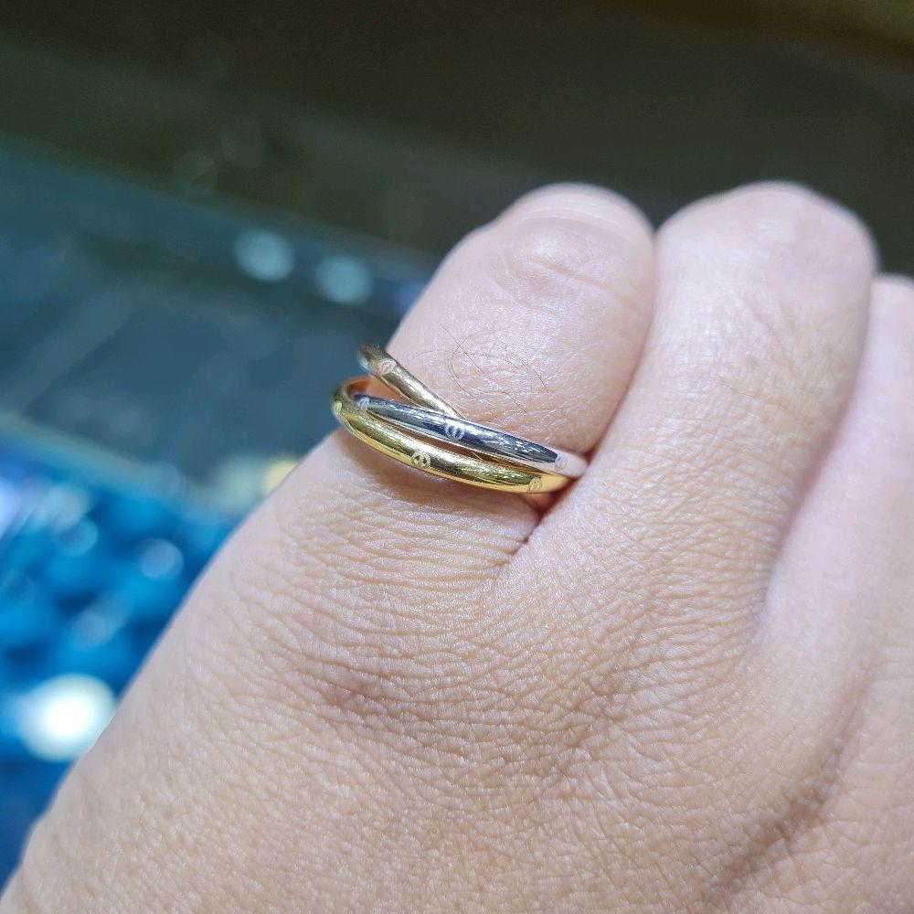 Trinity Gold Ring 16K / Cincin Emas Trinity 16K / Dimond Jewelry / 438CMS201LS