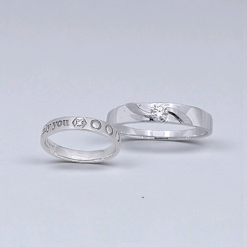 Only You Wedding Diamond Ring 18K / Cincin Kawin Berlian Only You 18K / Diamond Jewelry 81CBNKH7106WPLS - 83CBGT250WPLS1