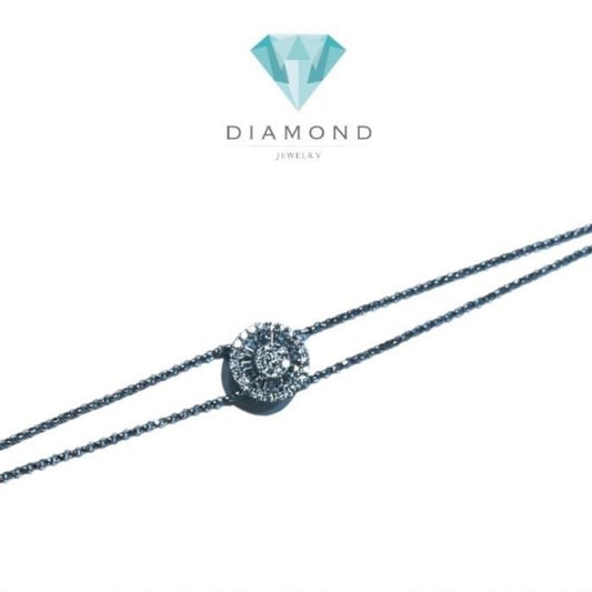 Diamond Bracelet Sahara Round / Gelang Berlian Bulat Simple /Gelang Berlian Asli Sahara 18k - Diamond Jewelry