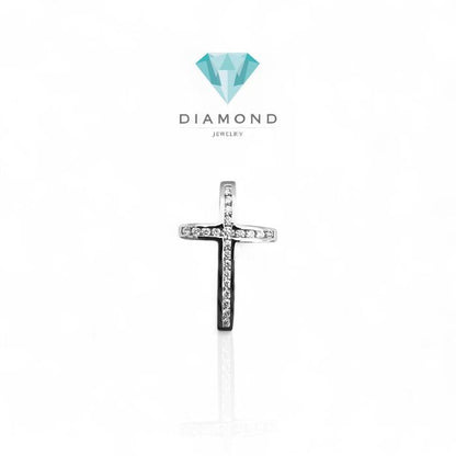 Simply Small Diamond Cross Pendant 18k/Liontin salib berlian simple-Diamond Jewelry