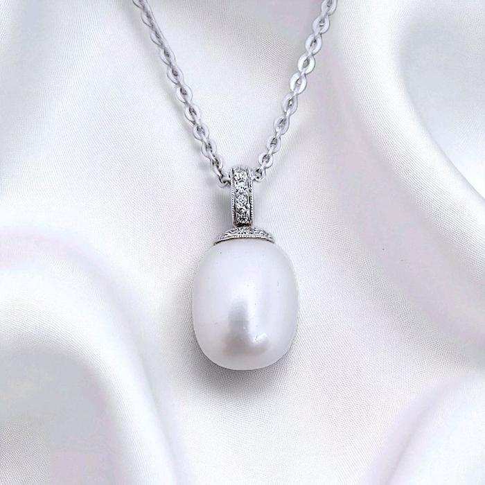 Liontin Sea Pearl Diamond 18K / Diamond Jewelry 356LM645LSWP-(1290HT)