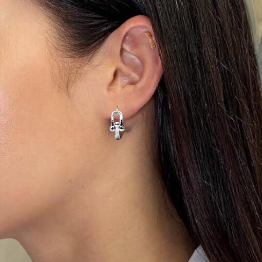 Anting Emas White Gold 750K Diamond Jewelry-363AMS2LS-HT