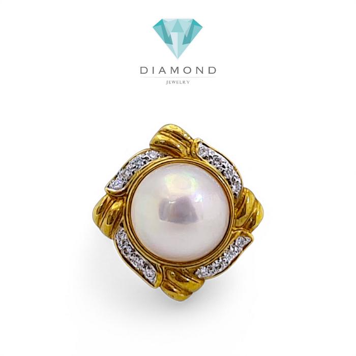 Pearl Diamond Blistar Ring 18K / Diamond Jewelry