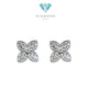 Clover Flower Diamond Earring / Anting clover 18K / Diamond Jewelry