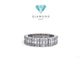 Cincin Listring Baguette Full Diamond 18K-Diamond Jewelry