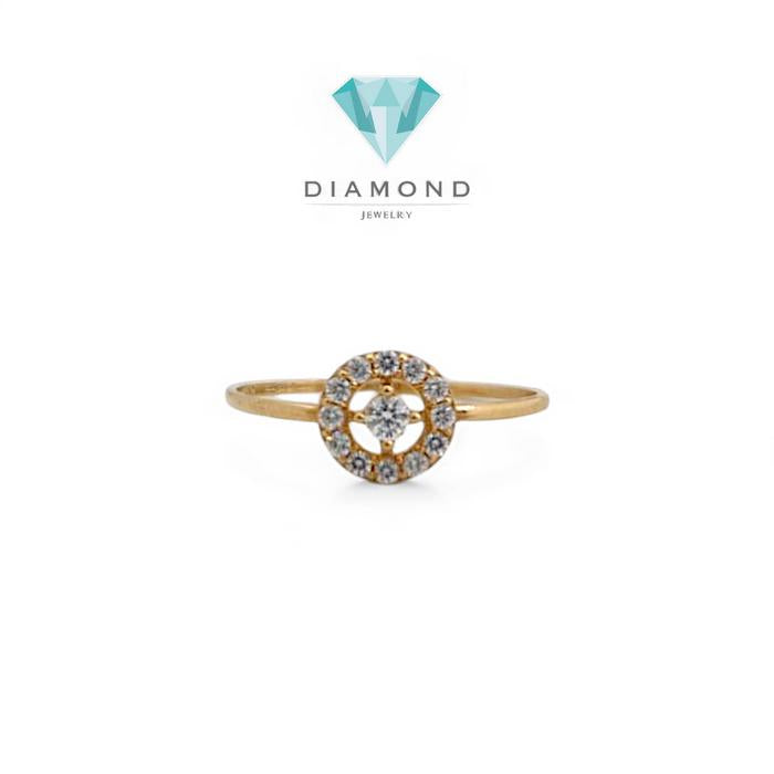 Cincin Mas Bulat Mata 700K-Diamond Jewelry