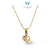 Gold Pendants With Zircon 23K / Liontin Emas dengab Zircon 23K / Diamond Jewelry / 277LMSWP1