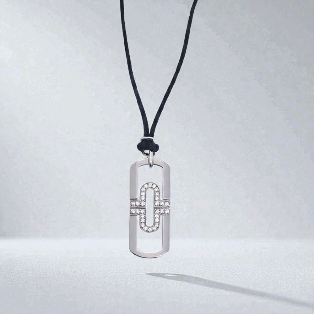 Parentesi Diamond Pendant Necklace 18K / Kalung liontin Berlian 18K / Diamond Jewelry / 432KBD27000RY