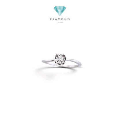 Solitaire Diamong Ring 18K / Cincin Berlian Solitaire 18K / 383CB24OLS