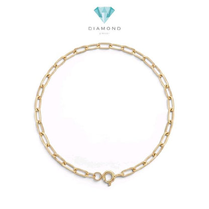 Kids Gold Chain Brecelet 16K / Gelang Rantai Emas Anak 16K / Diamond Jewelry / 494GMS095LS