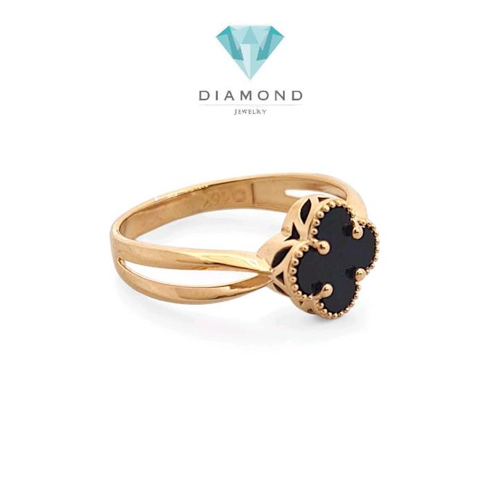 Clover Black Gold Ring 700K-Diamond Jewelry-420CMS237LS-HT