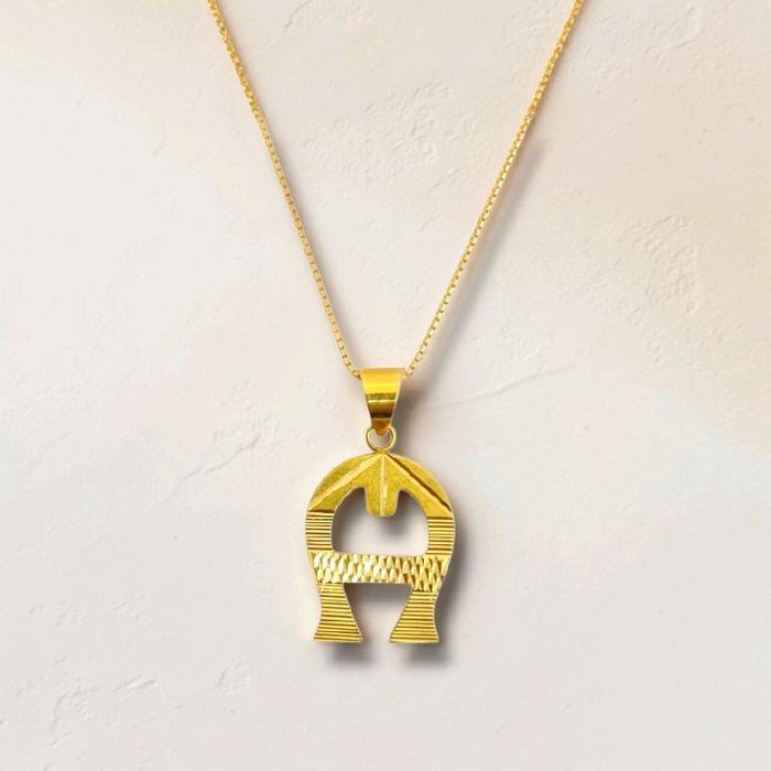 Gold Logo Pendants 23K / Liontin Logo Emas 23K / Diamond Jewelry / 166LMSWP5