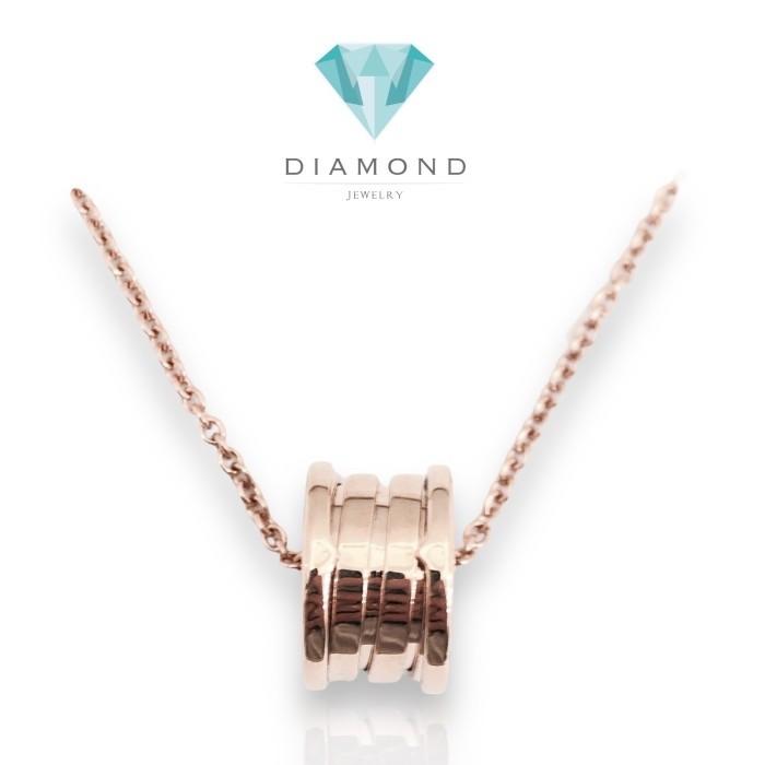 Gold necklace pendant zero /kalung emas polos model zero 18k -bv -Diamond Jewelry