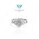 Cincin Berlian Square Wajik persegi 18K/ Diamond Round Square ring -diamond jewelry