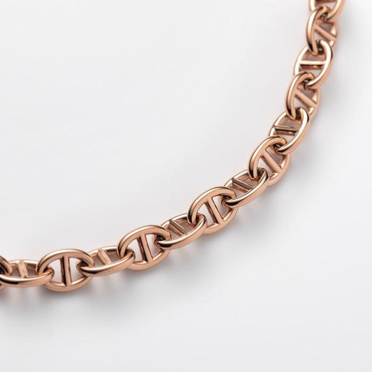 chain d anchre necklace large 17K Gold Diamond Jewelry