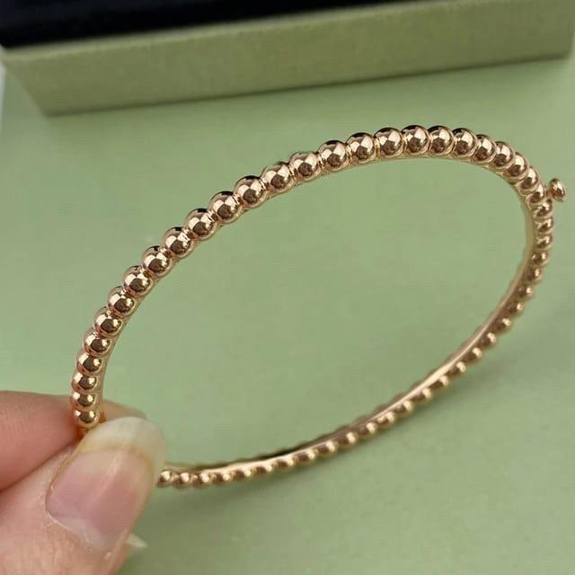 Perlee pearl vca bangle 18k rose gold-Diamond Jewelry