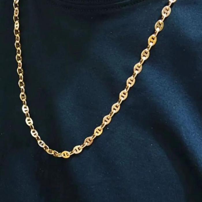 Hermes d'ancher small chain 18K gold Diamond Jewelry