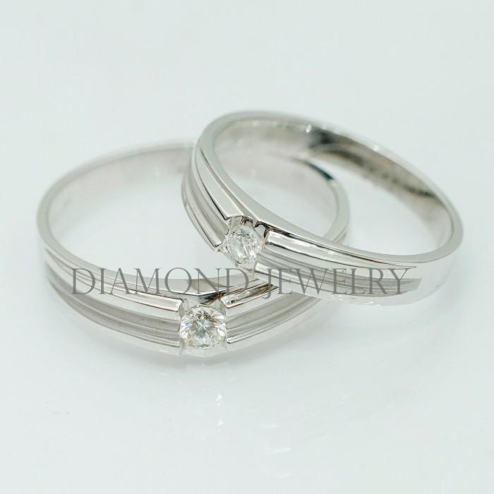 Cincin Kawin/Wedding Ring - Diamond Jewelry Two Tone 01020842/01020843