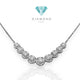Diamond necklace ninth round 18k-Diamond Jewelry