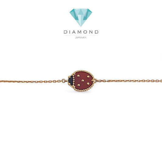 Ladybug Bracelet 18K / Gelang Ladybug 18K / Diamond Jewelry 412GBD348RY-HT