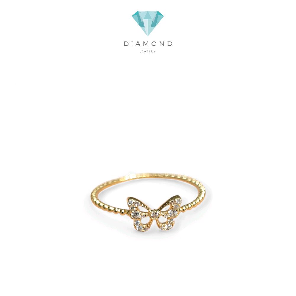 Butterfly Gold Rings 16K / Cincin Emas Kupu-Kupu 16K / Diamond Jewelry / 439CMSO97LS