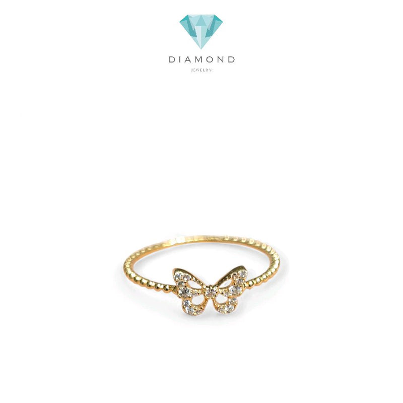 Butterfly Gold Rings 16K / Cincin Emas Kupu-Kupu 16K / Diamond Jewelry / 439CMSO97LS