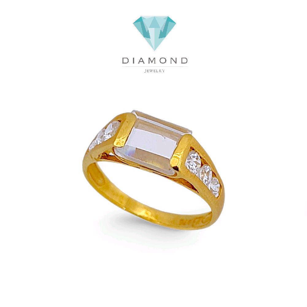 Emerald Gold Ring 23K / Cincin Emas Emerald 23K / 35CMSWP3
