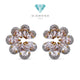 Flower Magonite Diamond Earring 18K / Diamond Jewelry 21ABGT671WP-HT