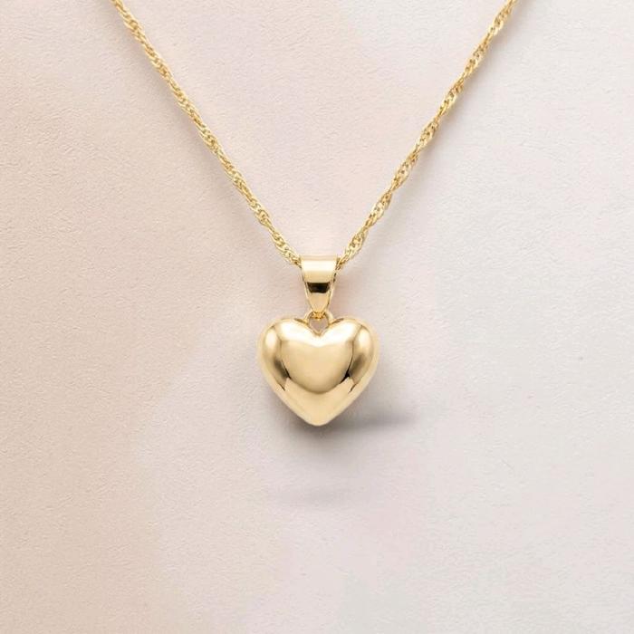 Heart Gold Pendant 16K / Liontin Emas Hati 16K / Diamong Jewely / 285LMS098LS