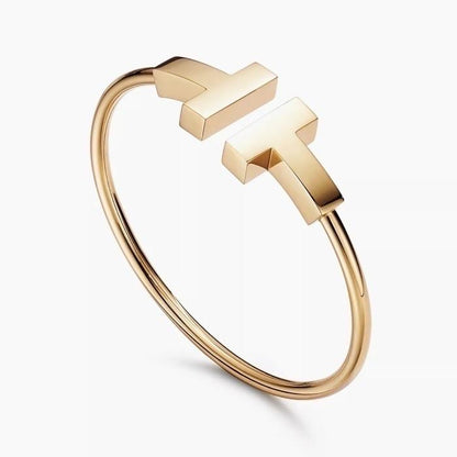 T bangle gold 18K Diamond Jewelry