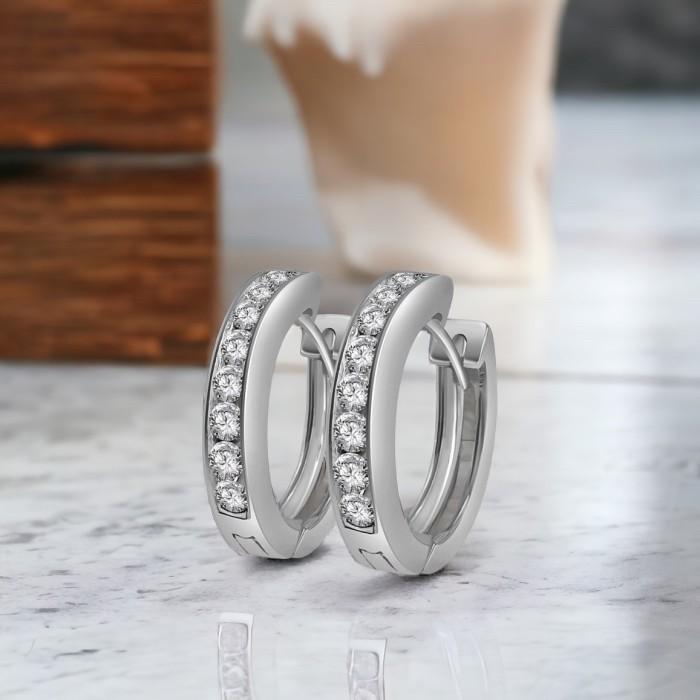 Gold Klip Earring 18K Diamond Jewelry