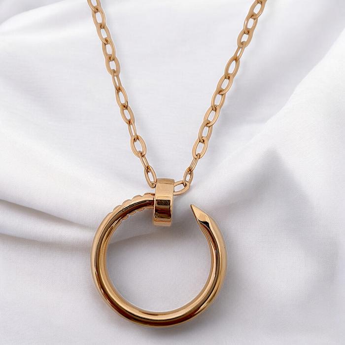 Juste Un Clou Necklace 18K / Diamond Jewelry-379KBD2874RY-HT