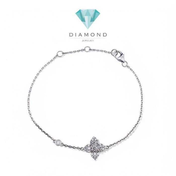 Flower Diamond Bracelet 18K / Diamond Jewelry