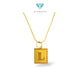 Letter L Gold Pendants 23K / Liontin Emas Huruf L 23K / Diamond Jewelry / 241LMSWP1