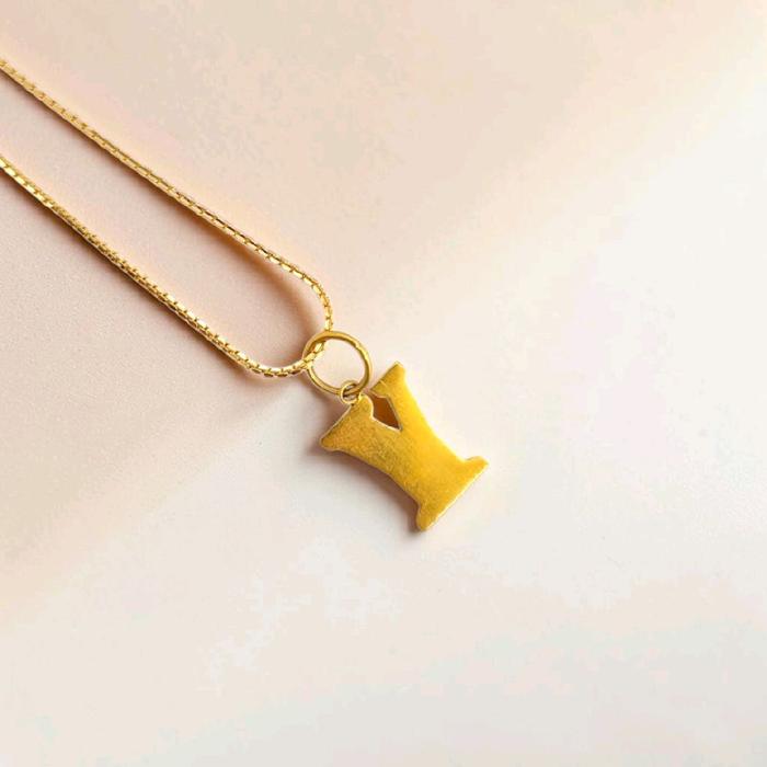 Gold Pendants Letter Y 23K / Liontin Emas Huruf Y 23K / Diamond Jewelry / 291LMSWP1