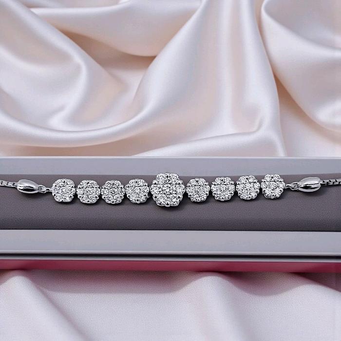 Flower Diamond Bracelet 18K / Gelang Bunga Berlian 18K / Diamond Jewelry 397GB7100VIONLS-HT
