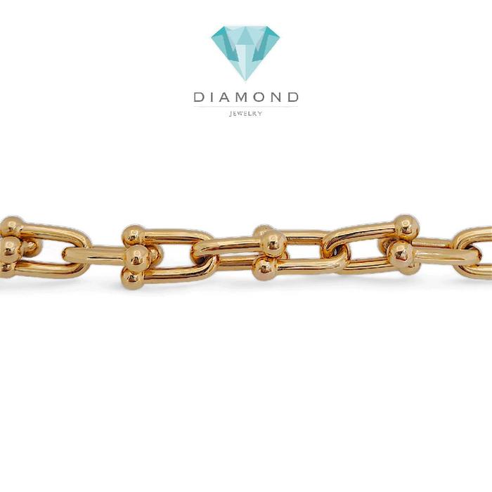 Large Hardware  GOLD BRACELET 18K / Diamond Jewelry 401GBD6026RY/ GELANG EMAS  MAS HARDWARE LARGE TIF-HT