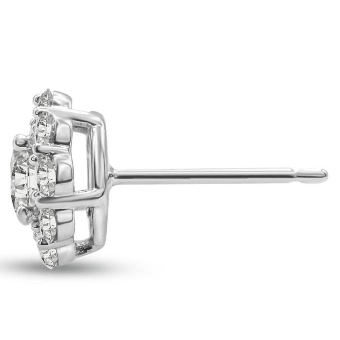 Flower Diamond Earrings / Diamond Jewelry