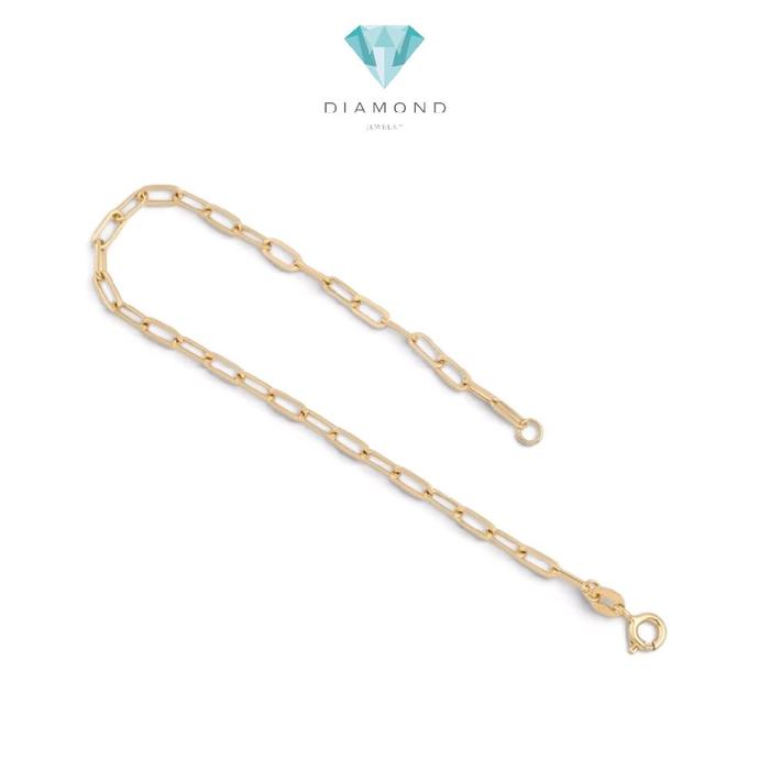 Kids Gold Chain Brecelet 16K / Gelang Rantai Emas Anak 16K / Diamond Jewelry / 494GMS095LS