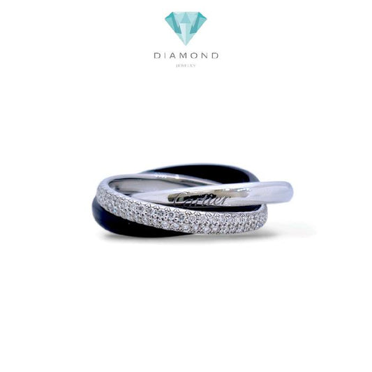 Trinity Diamond Ring 18K / Cincin Berlian Trinity 18K / Diamond Jewelry / 124CBD110800AB