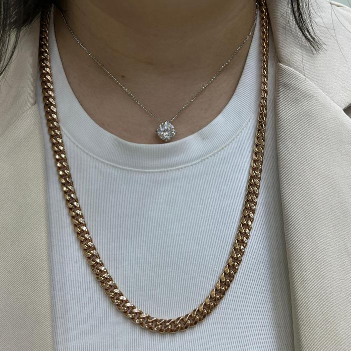 Omega necklace choker 4mm 18 cm Diamond Jewelry