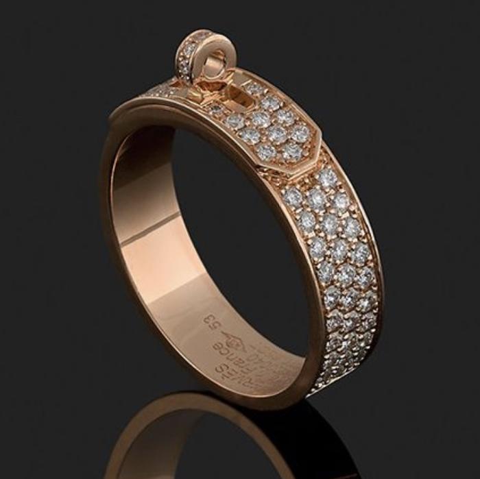 kelly pave diamond ring 18K Rose GoldDiamond Jewelry