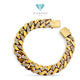 Cuba Diamond Bracelet 17K / Gelang Berlian Sisik Naga 17K / Diamond Jewelry 64258SM