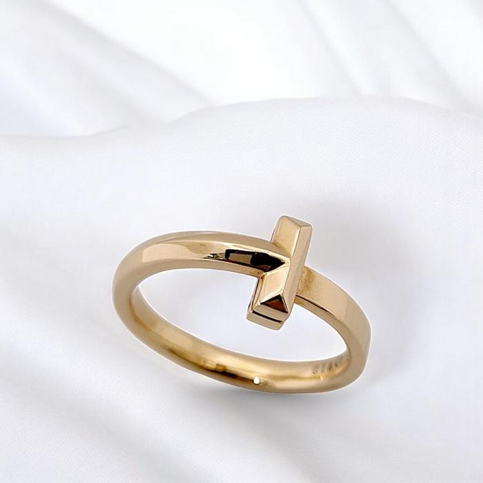 T1 Ring Couple Gold 18K/Cincin Emas T1 Couple / Diamond Jewelry-375CBD873RY/374CBD463RY-HT