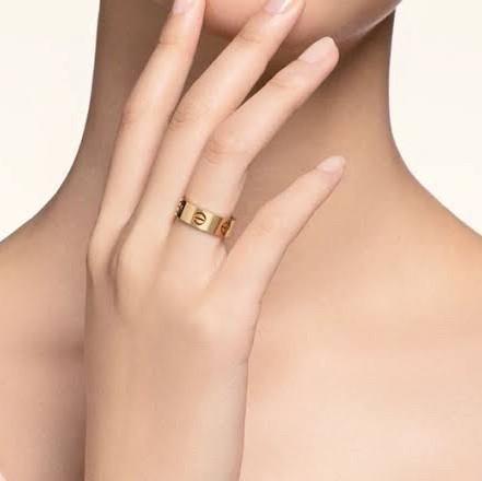 Cincin emas 18k love ring gold crt-Diamond Jewelry