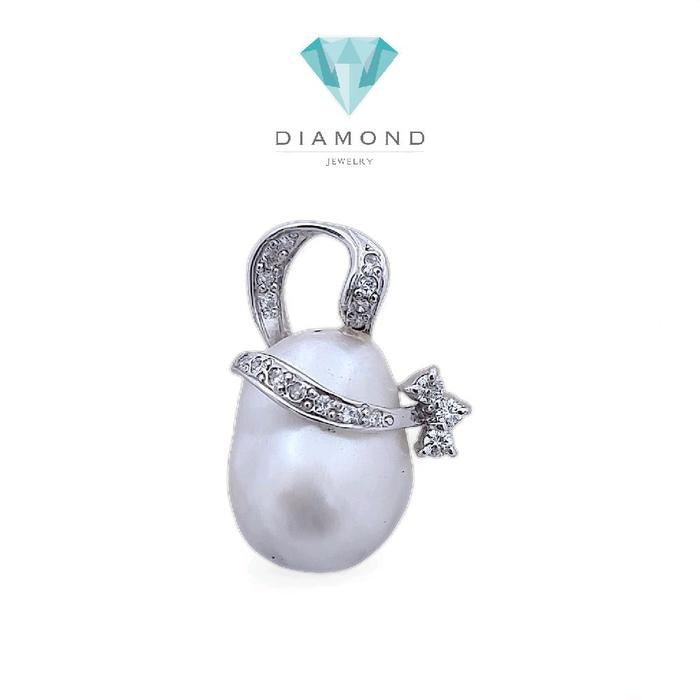 Liontin Pearl Diamond 18K / Diamond Jewelry 8LMGT750WP-(1250HT)