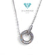 Circle Diamond Rainbow Sparkle 18K / Diamond Jewelry